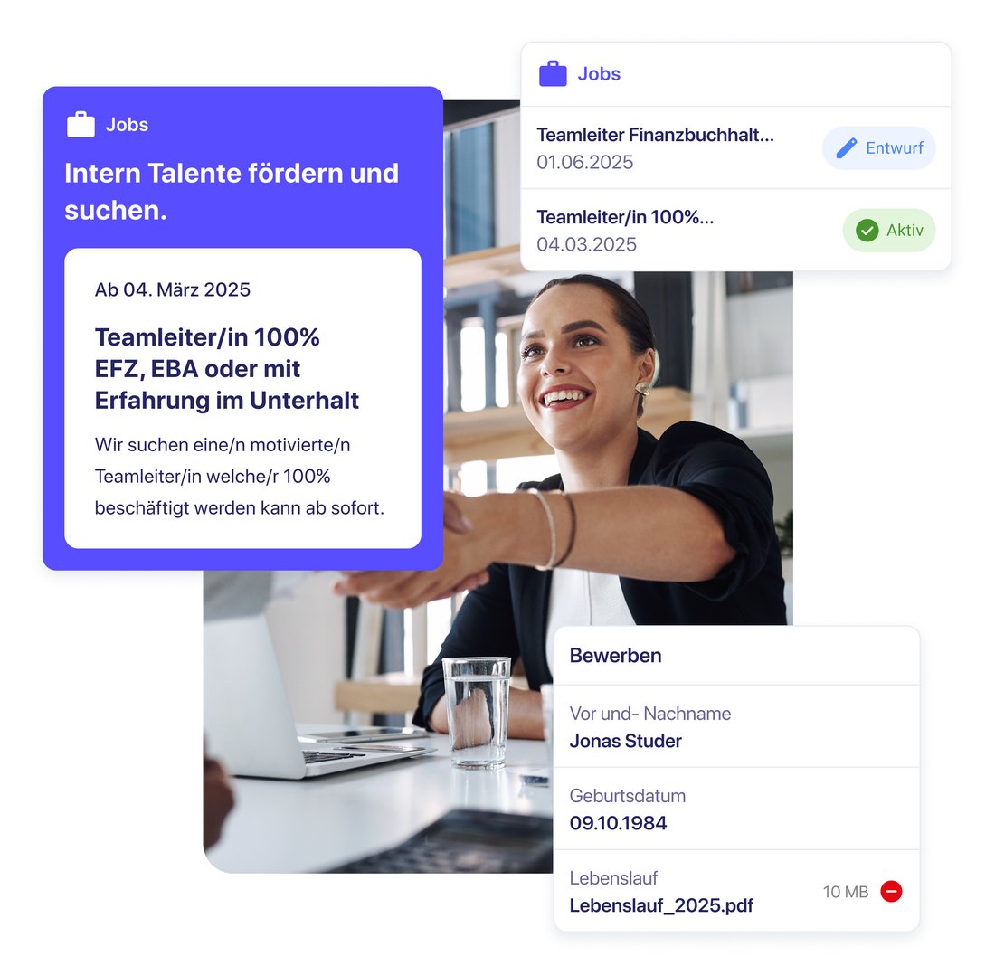 Offene Stellen — Screenshot in der App