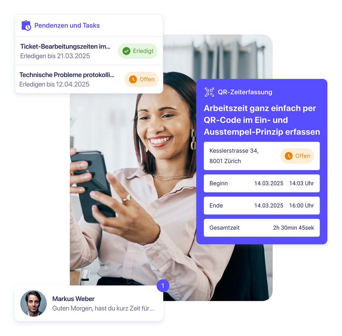 Telefonbuch — Screenshot in der App