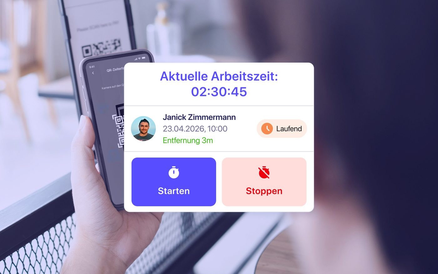 QR-Zeiterfassung Screenshot